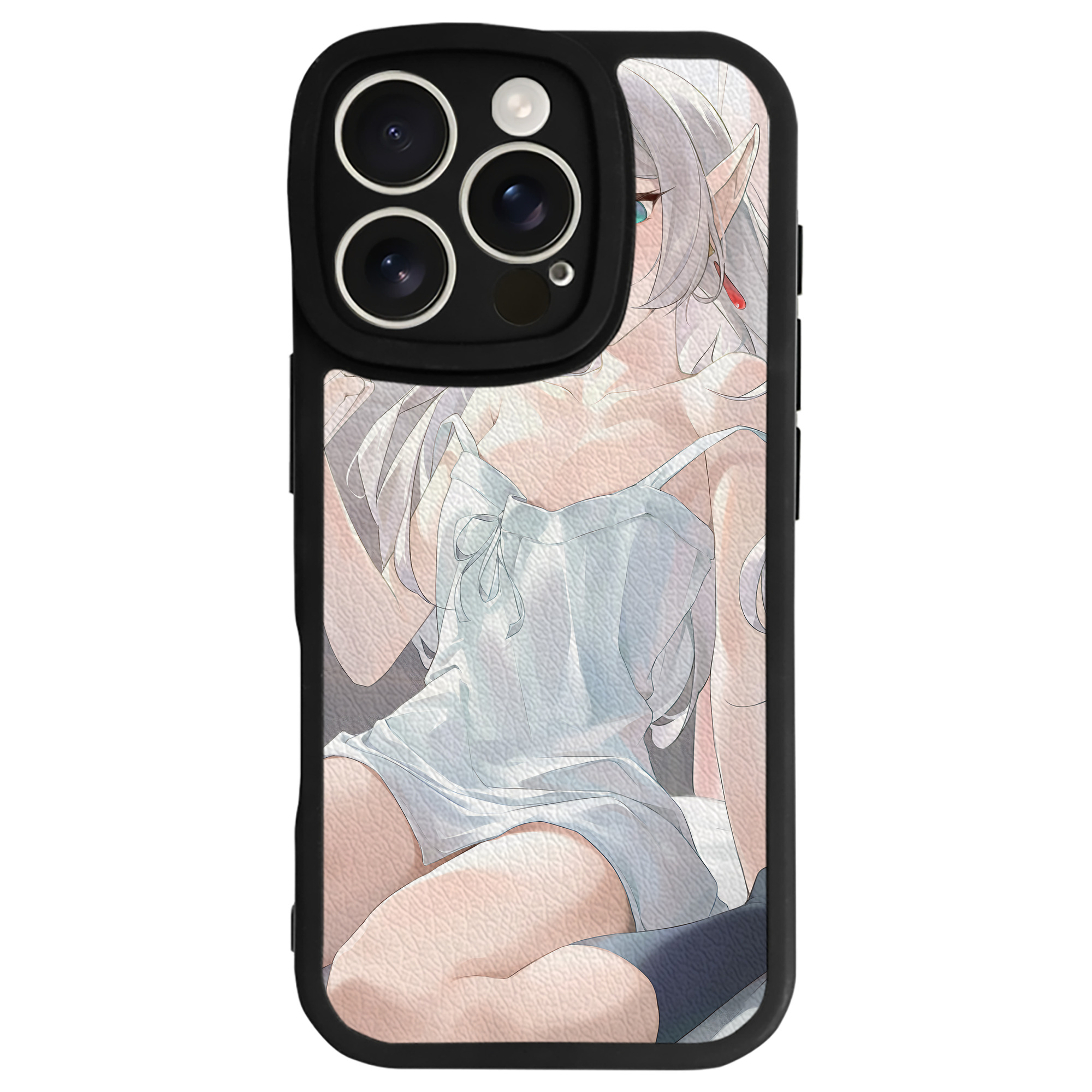 （画像用） 葬送のフリーレン Frieren 【iPhone 16シリーズ対応】シリコンスマホケース（レザー調） 材質：シリコン